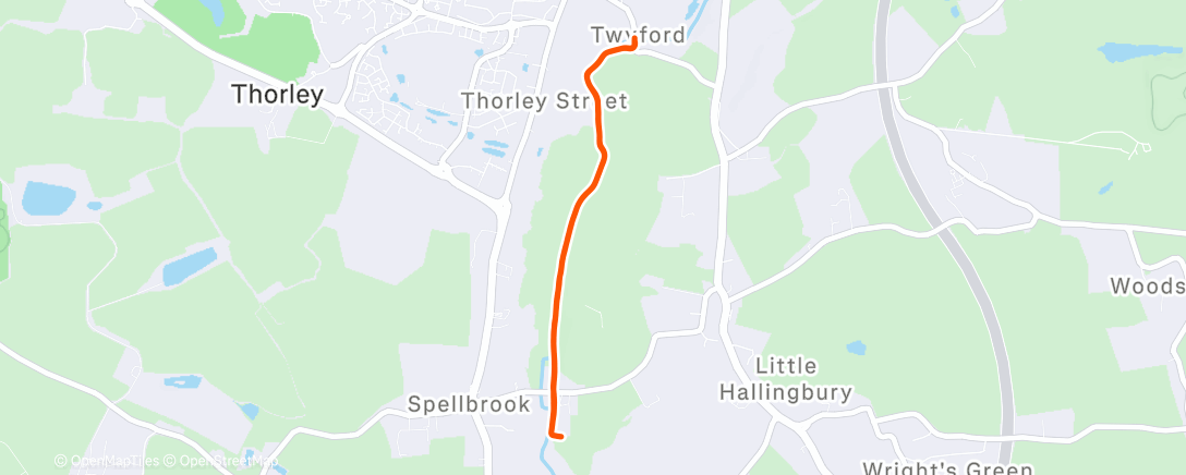 Map of the activity, Afternoon Mountain Bike Ride