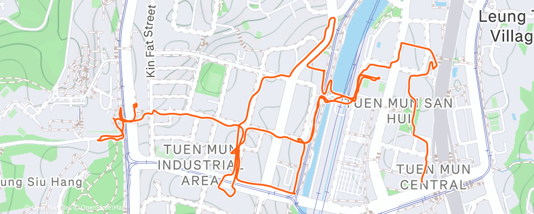 Map of the activity, 越野跑（中午）