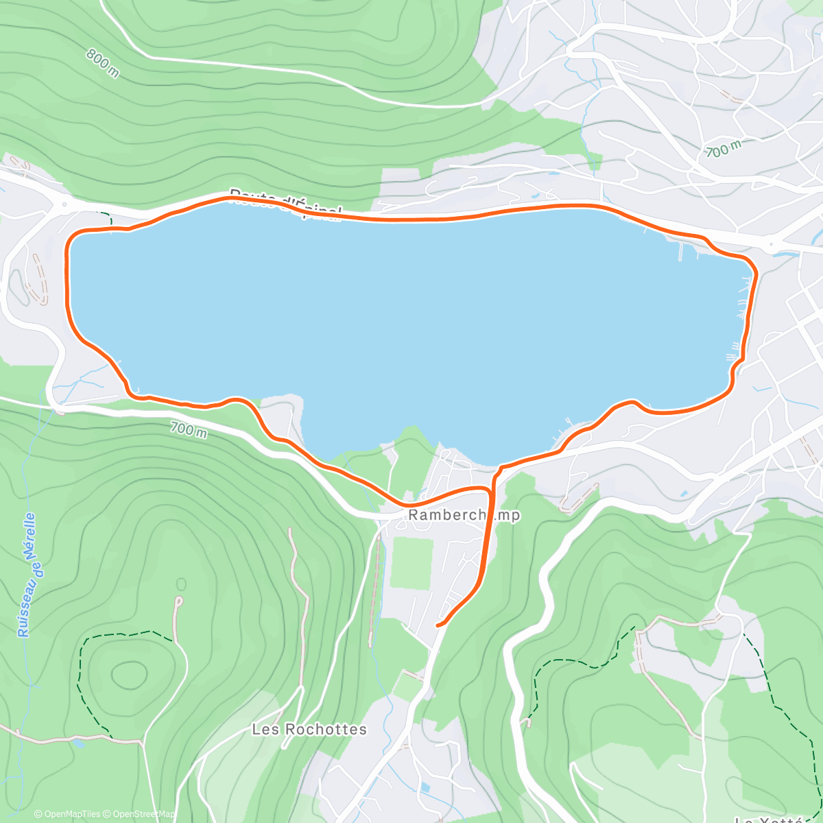 Карта физической активности (Geradmer Seeumrundung)