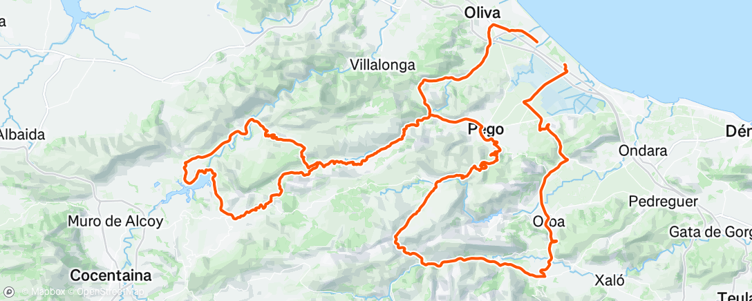 Map of the activity, Morning Ride