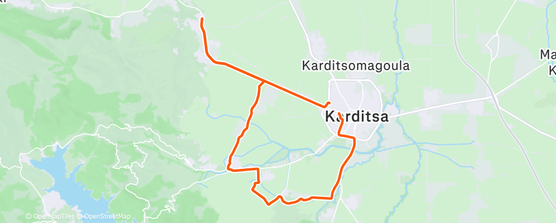 Map of the activity, Morning Ride