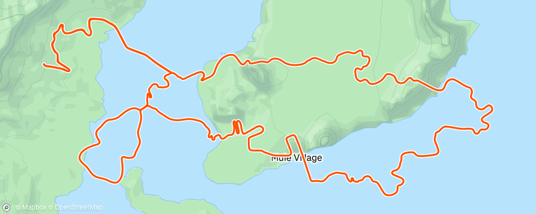 Map of the activity, Zwift - Tempo development 4x4 in Watopia