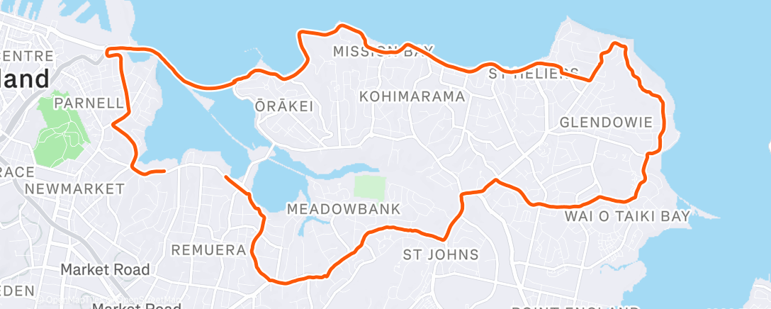 Карта физической активности (Afternoon Ride)