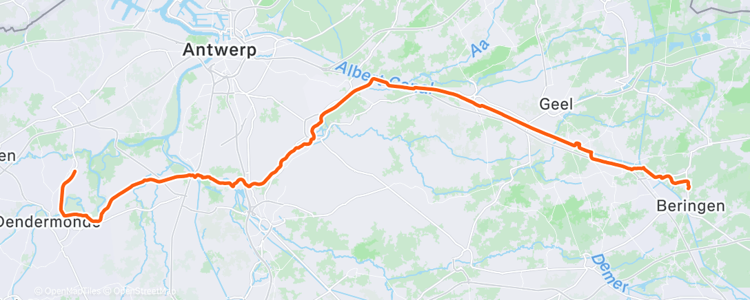 Map of the activity, Be-mine terug naar huis.