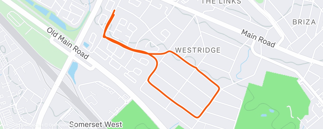 Mapa de la actividad (Morning Run)