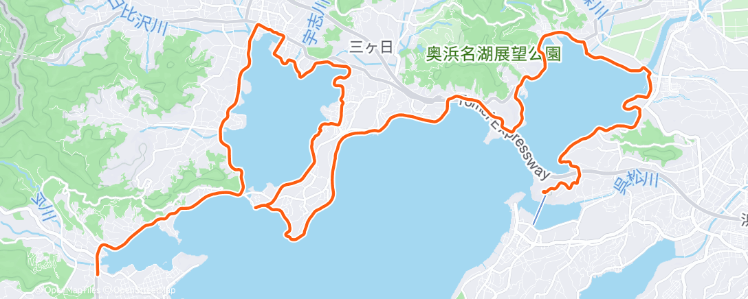 Map of the activity, 朝のランニング