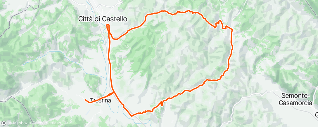 Map of the activity, Montone Pietralunga  i terzi ,e basta