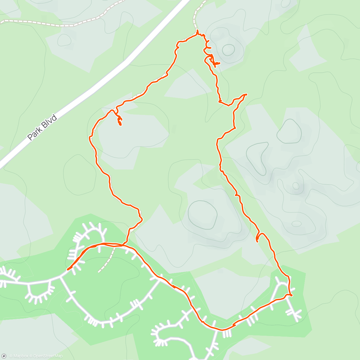 Mapa da atividade, Joshua Tree Hike