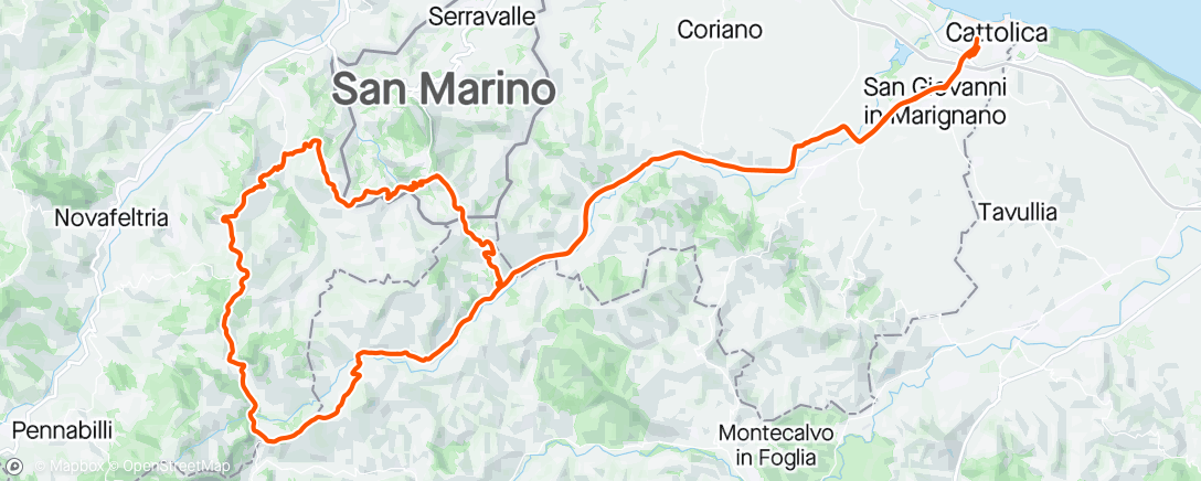 Map of the activity, San Leo Villagrande 🥵