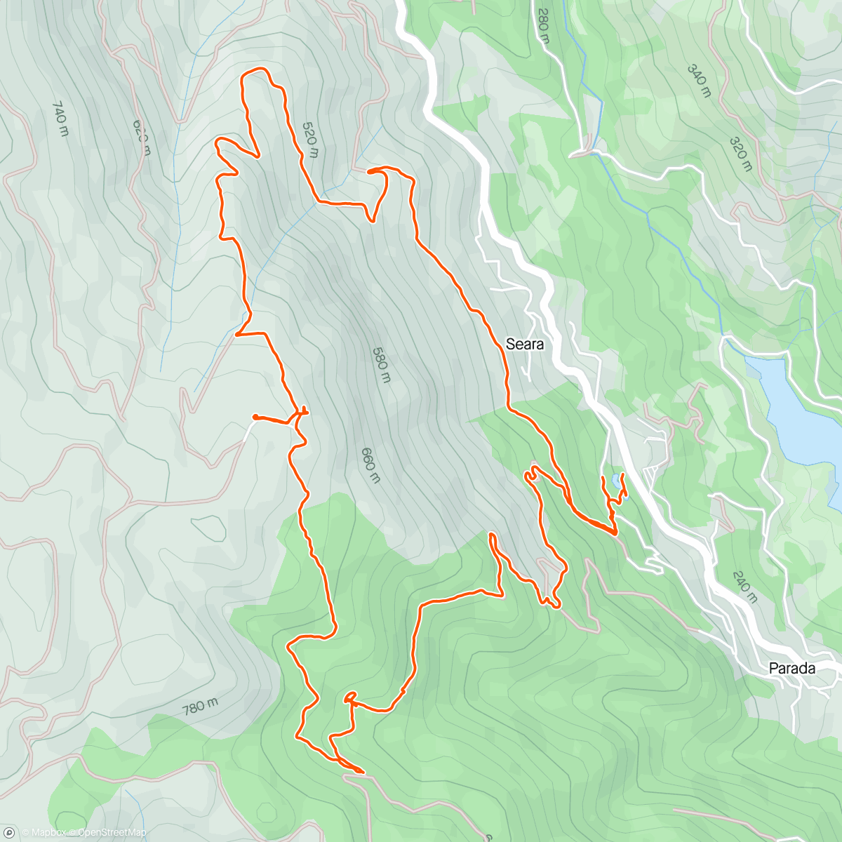 Map of the activity, Gerês