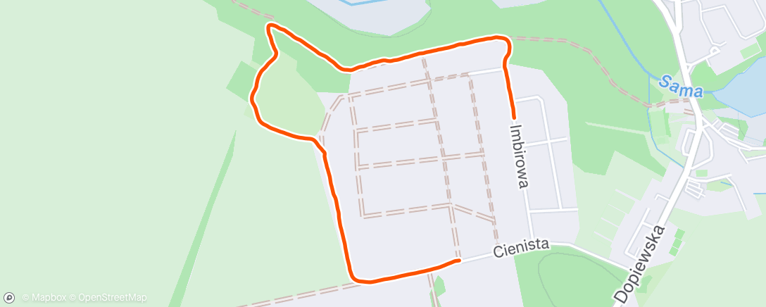 Map of the activity, Morning Walk