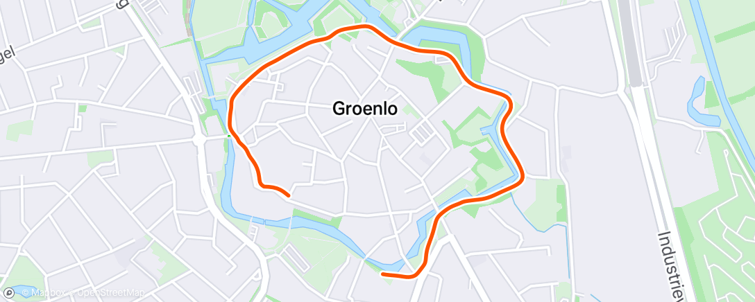 Map of the activity, Pauzewandeling