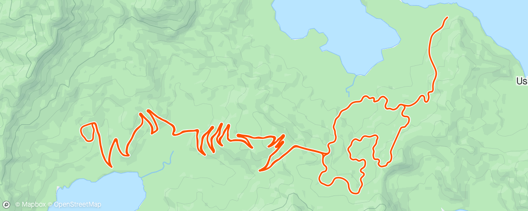 Map of the activity, Zwift - Explosive Power on Road to Sky in Watopia