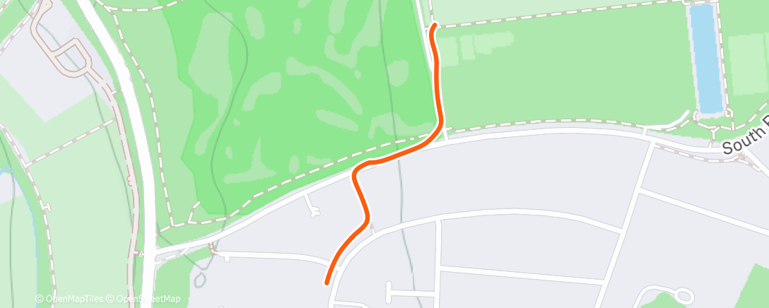 Map of the activity, Morning Run