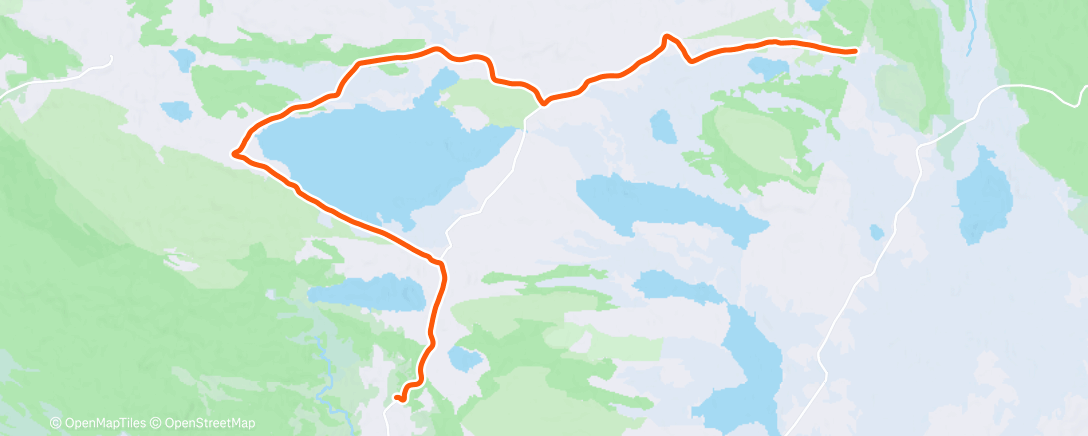 Map of the activity, Omvei rundt Mellsjøen Del 3