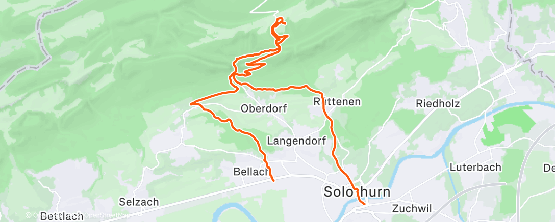 Map of the activity, Weissenstein