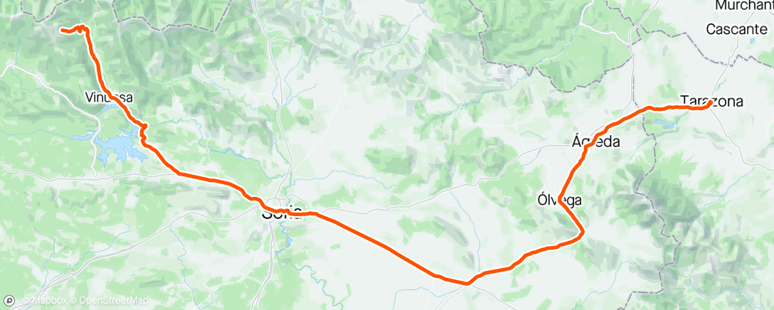 Map of the activity, Vuelta stage 6