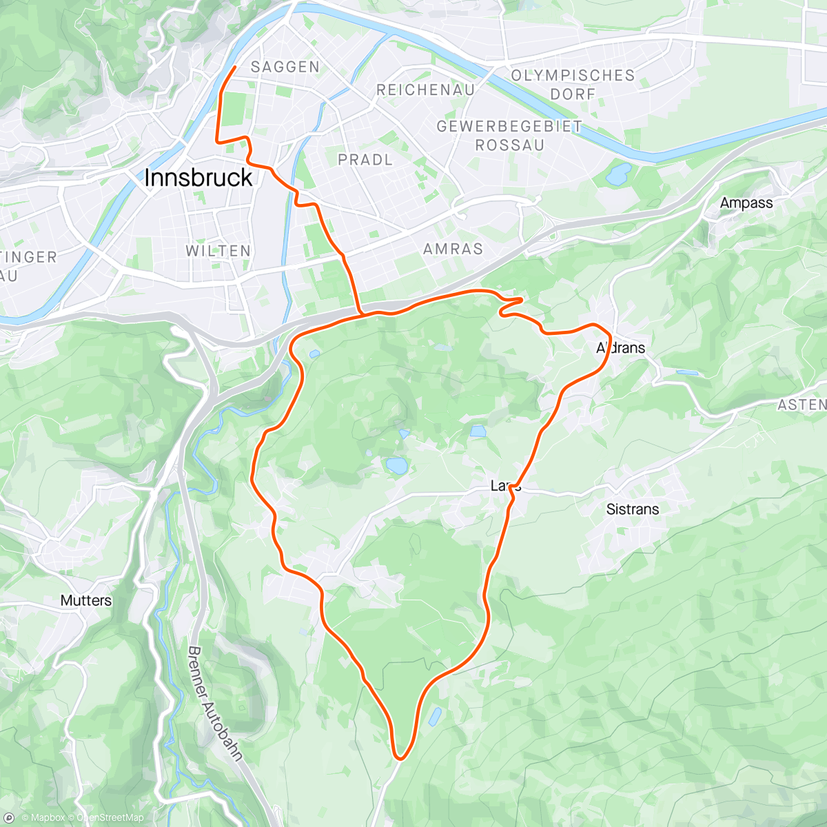 Map of the activity, Zwift - SMART - Born for Greatness - 60 - Xert in Innsbruck