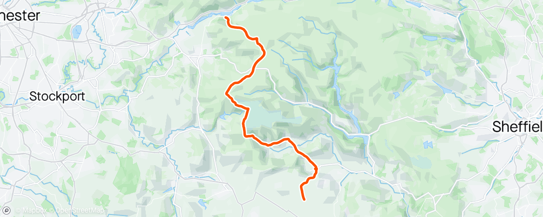 Map of the activity, Morning Hike