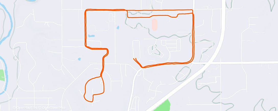 Map of the activity, Morning Run