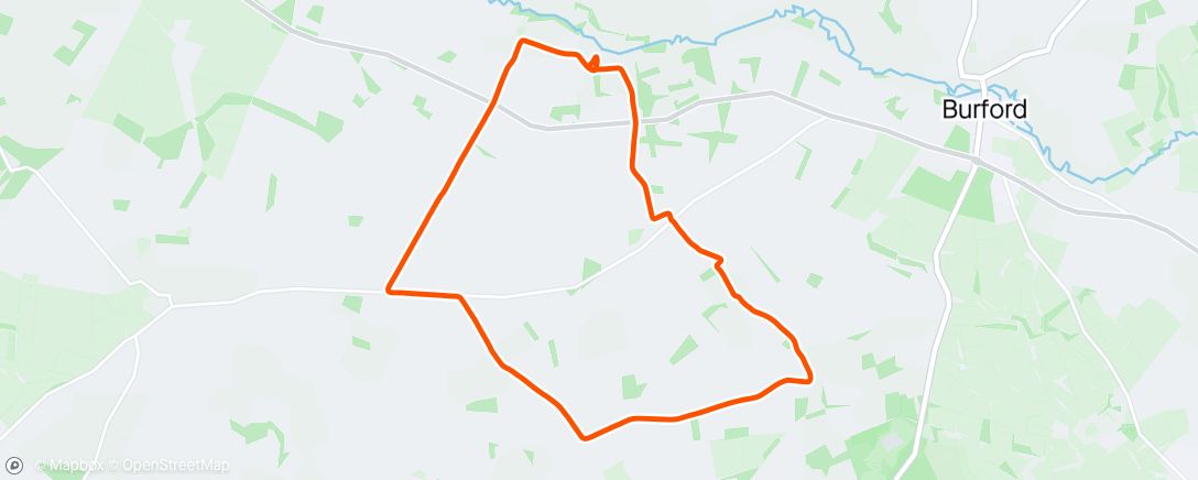 Map of the activity, 62 Today Birthday Run