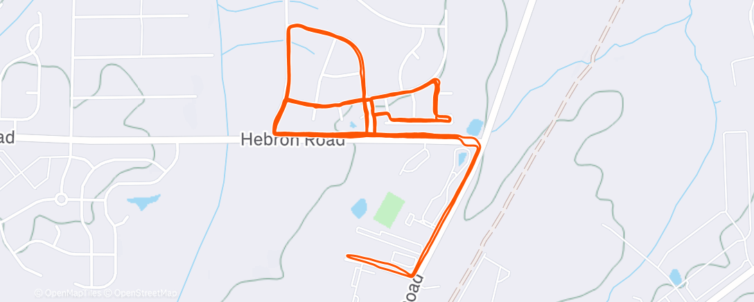 Map of the activity, Morning Run