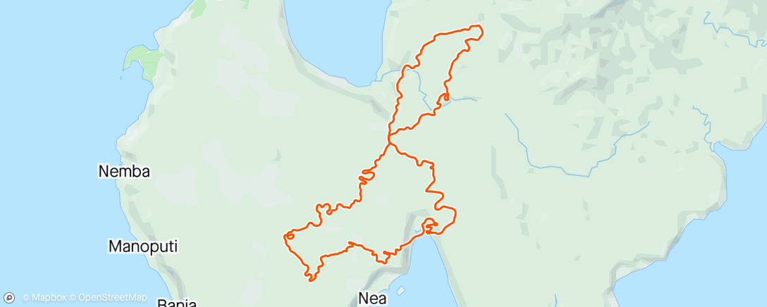 Map of the activity, Zwift - Time To Get Dirty! + on Makuri 40 in Makuri Islands