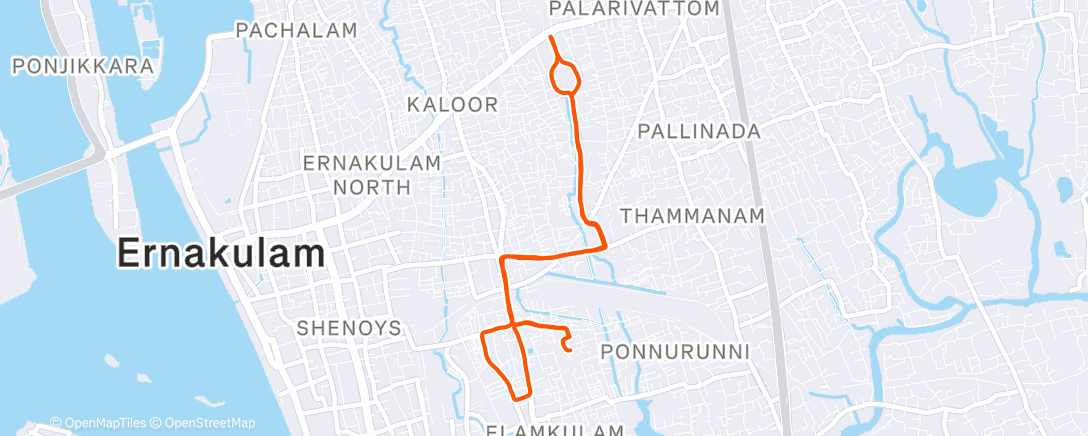 Карта физической активности (Morning Run)