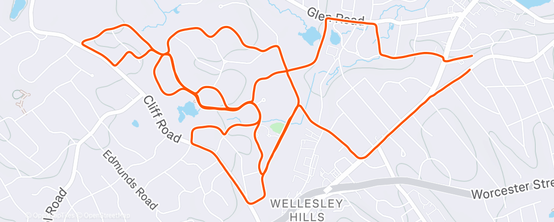 Map of the activity, Little quicker to stay warm