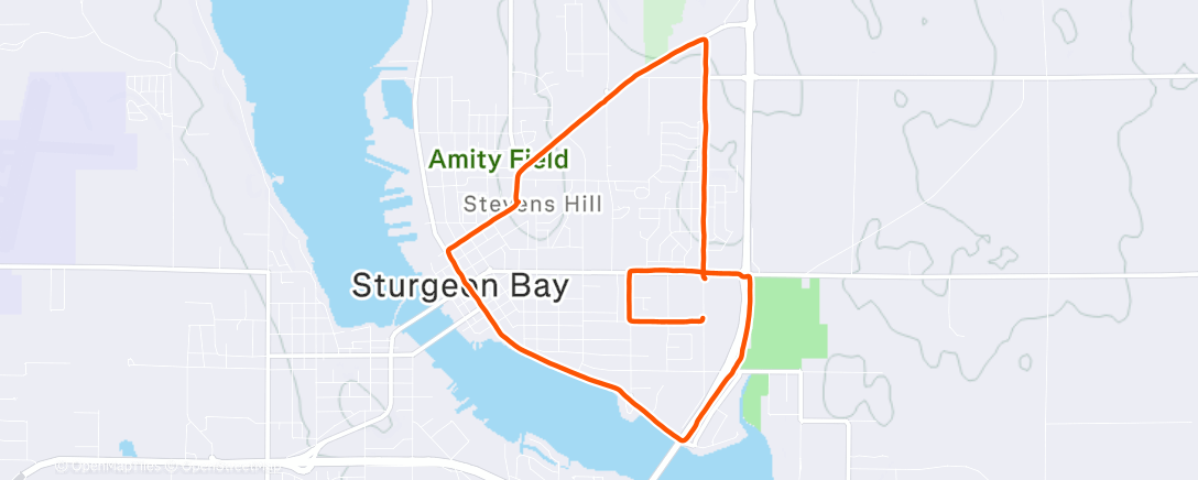 Map of the activity, Xmas eve eve