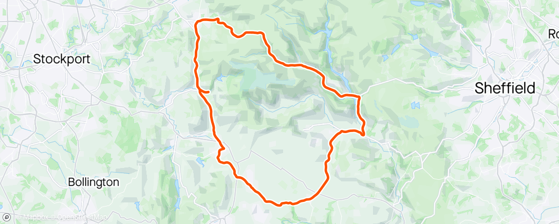 Map of the activity, Rain, wind and tired legs