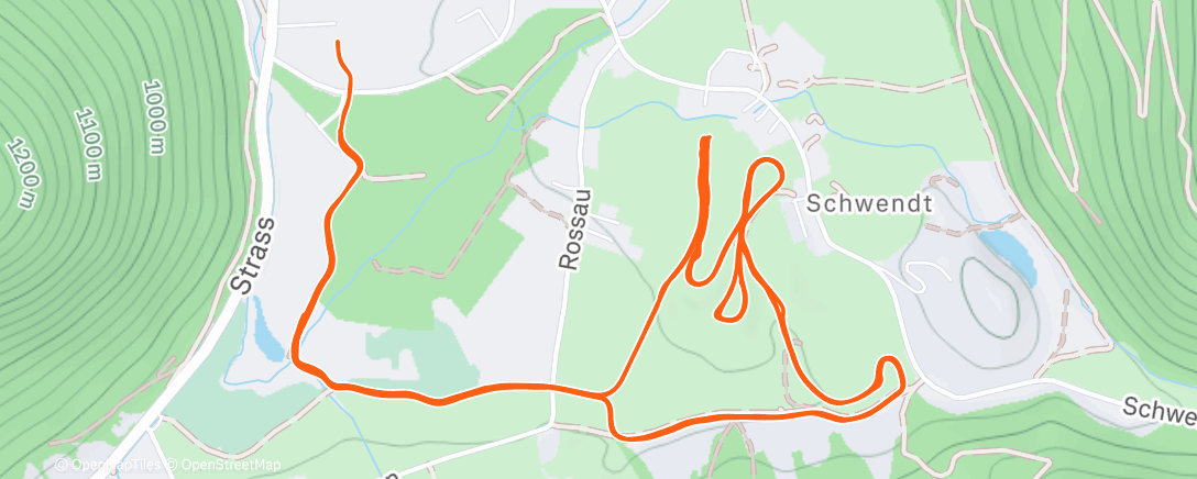 Map of the activity, Lockerer Lauf