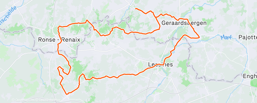 Map of the activity, Wielersport