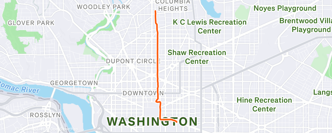 Map of the activity, Afternoon Ride