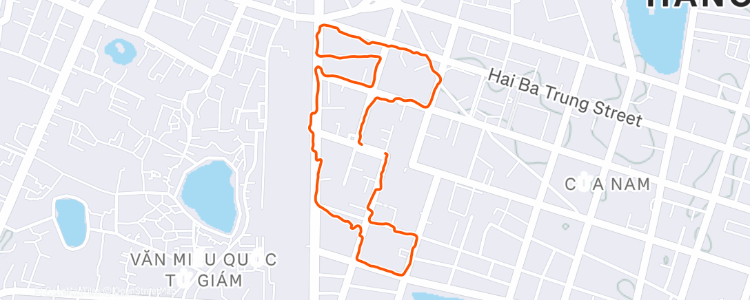 Карта физической активности (Night Walk)