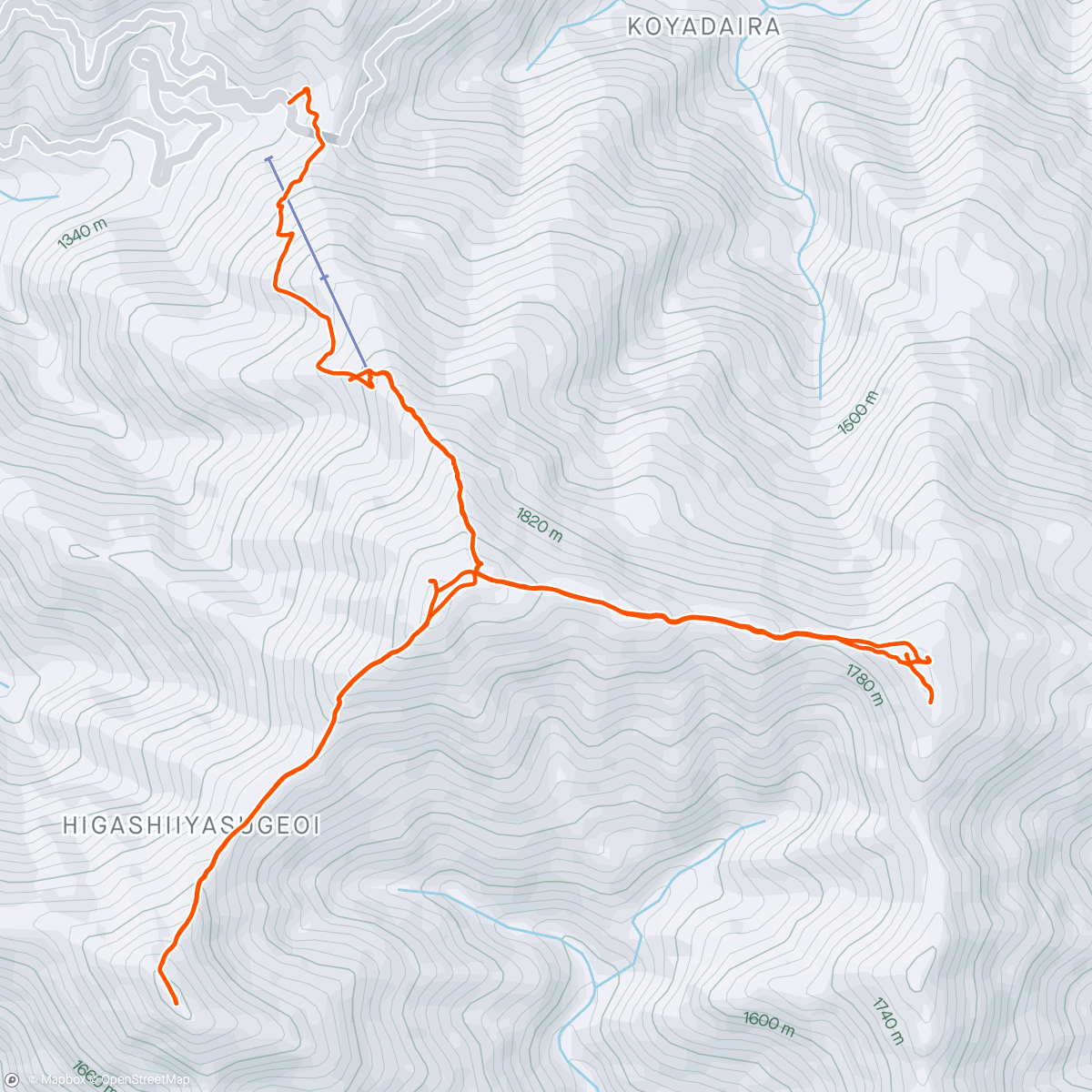Map of the activity, 剣山