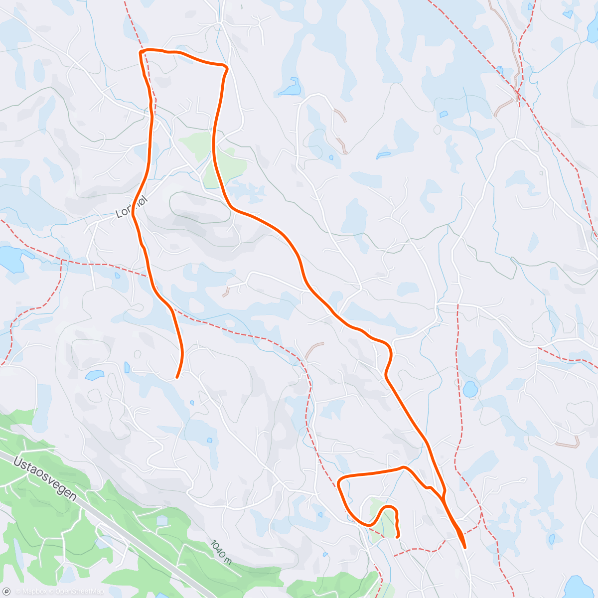 Mapa de la actividad, Til afterski på Skarverennet