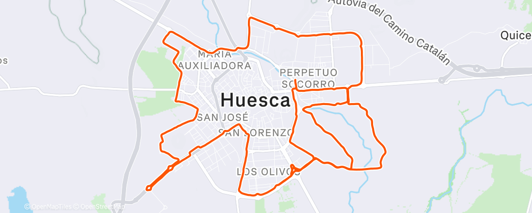 Map of the activity, Capazos bajo la lluvia