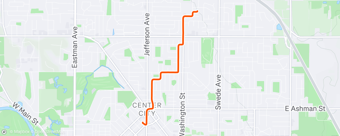 Map of the activity, Afternoon Ride