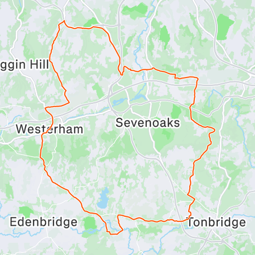 Westerham, Chiddingstone, Leigh 66.2 km Cycling Route on Strava