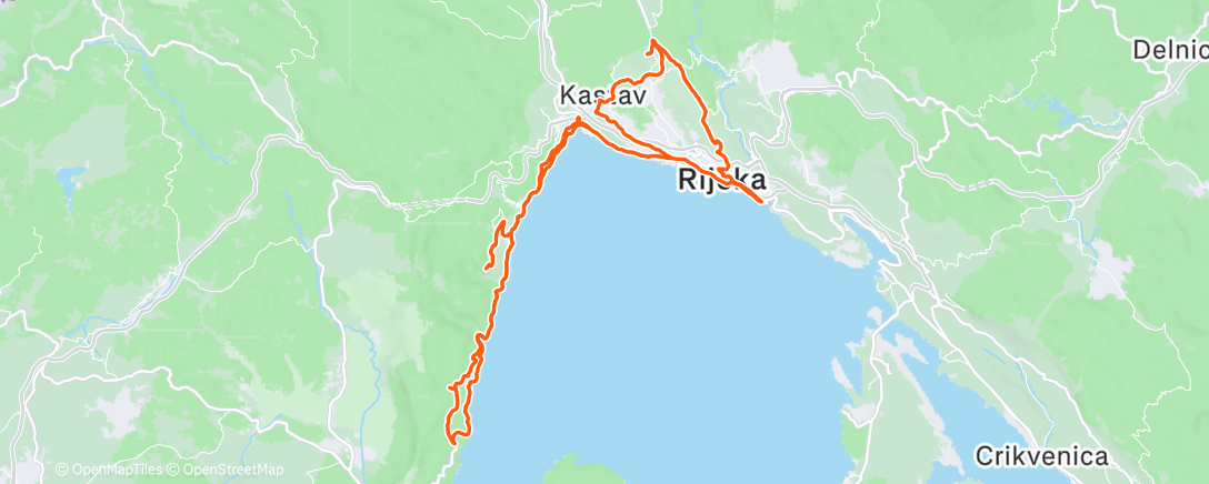 Map of the activity, Morning Ride