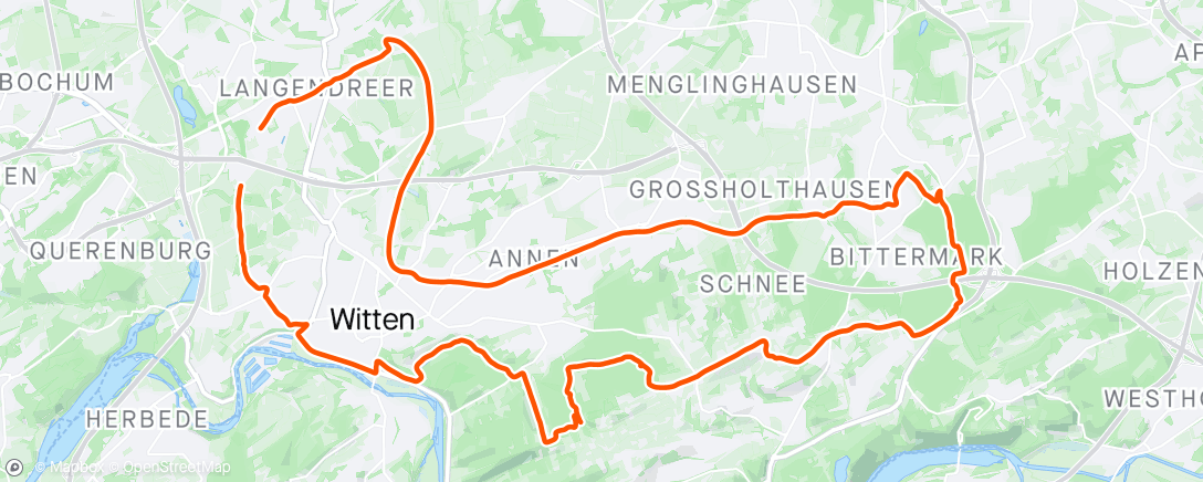 Map of the activity, Aubergine Ride