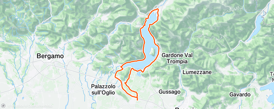 Map of the activity, Afternoon Ride