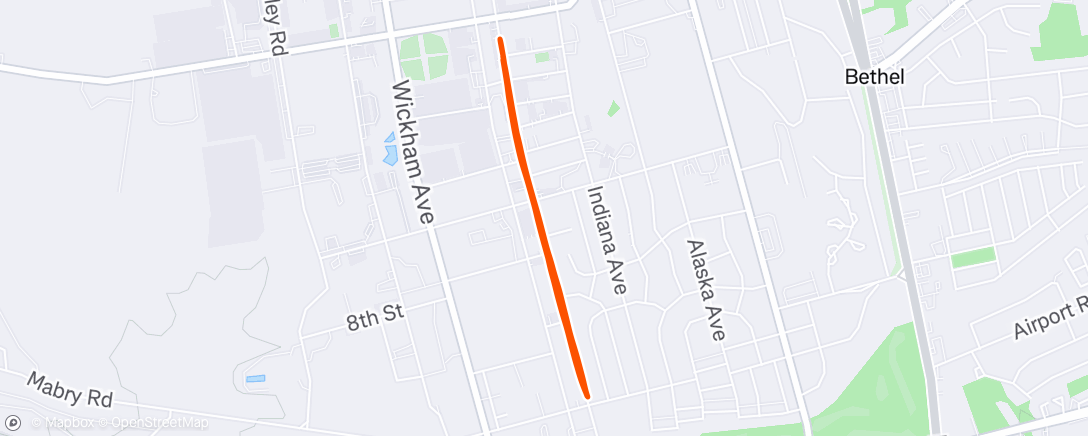 Map of the activity, Morning Run