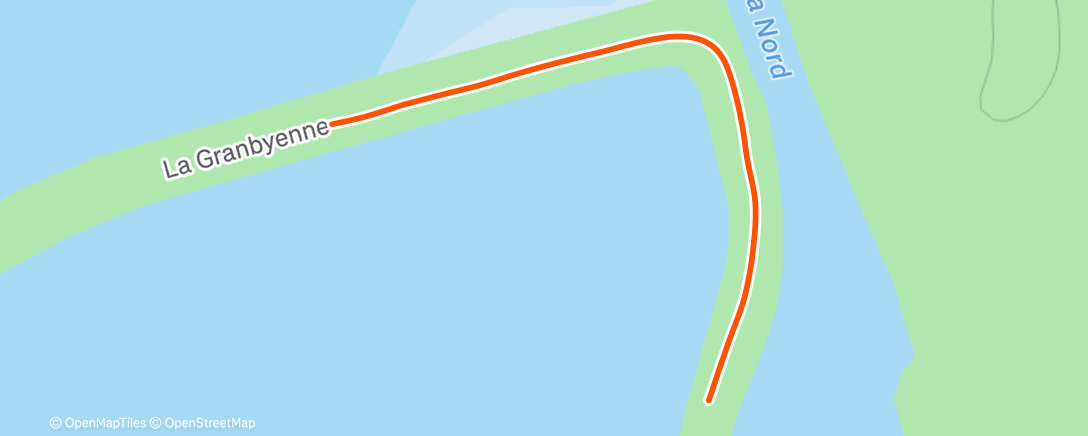 Map of the activity, Night Run