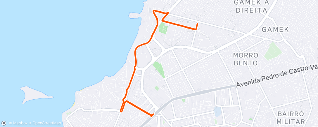 Map of the activity, Morning Run