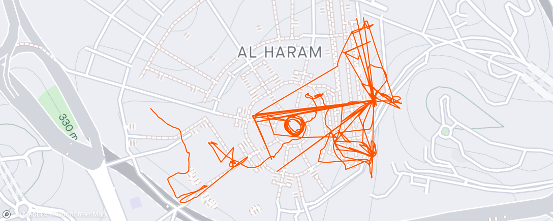 Map of the activity, Umroh 1 syawal 1445 H