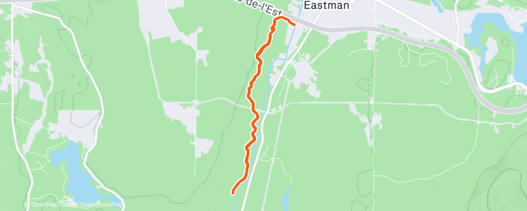 Карта физической активности (Course à pied le matin)