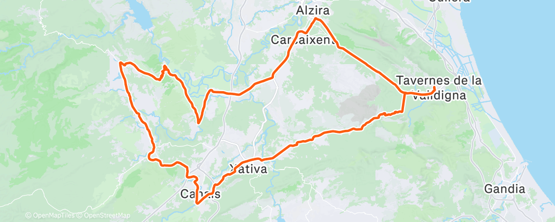 Map of the activity, Morning Ride