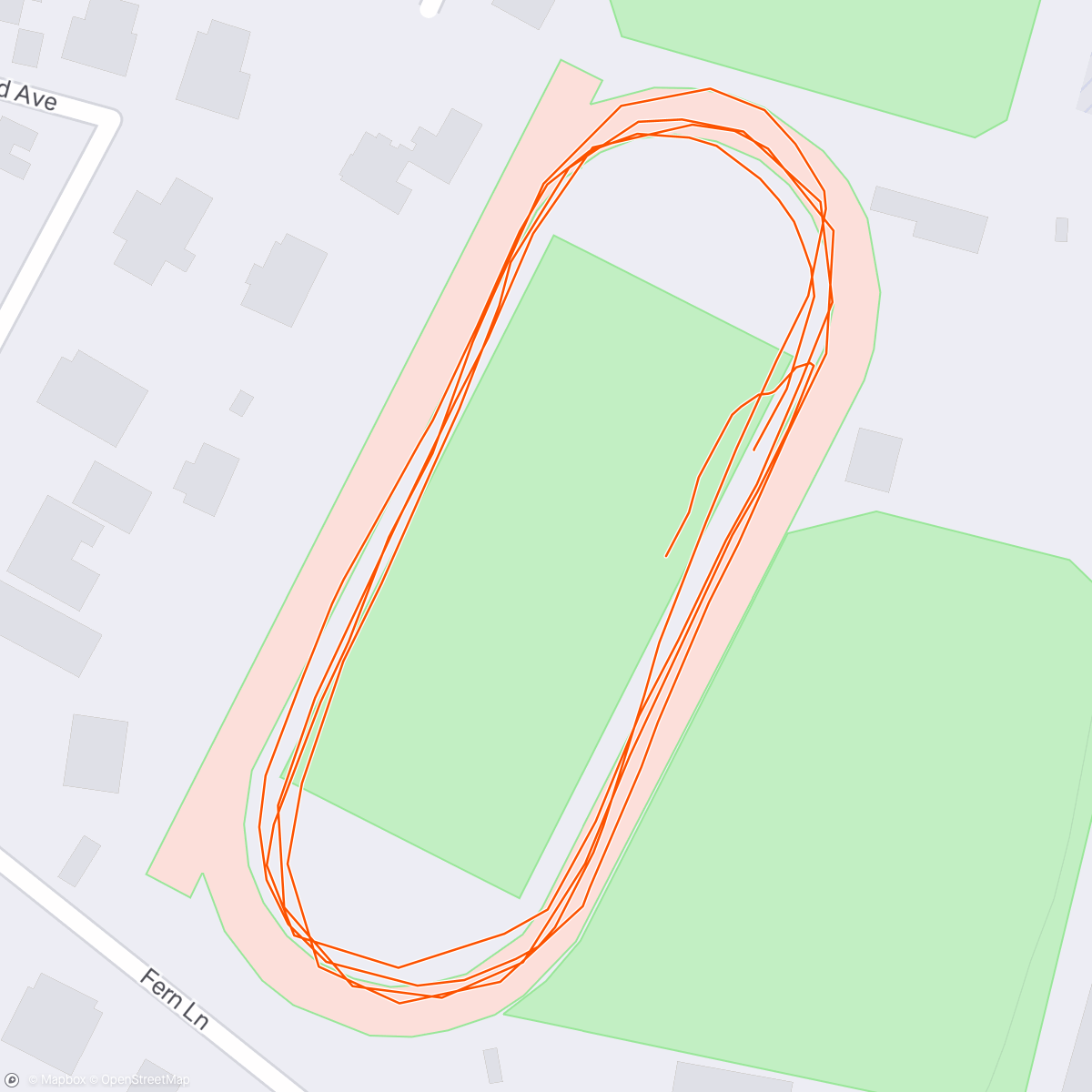 Map of the activity, Marin Mile